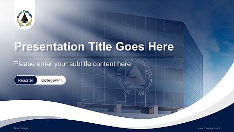 Dine College Lecture Sharing and Networking Event PPT Template