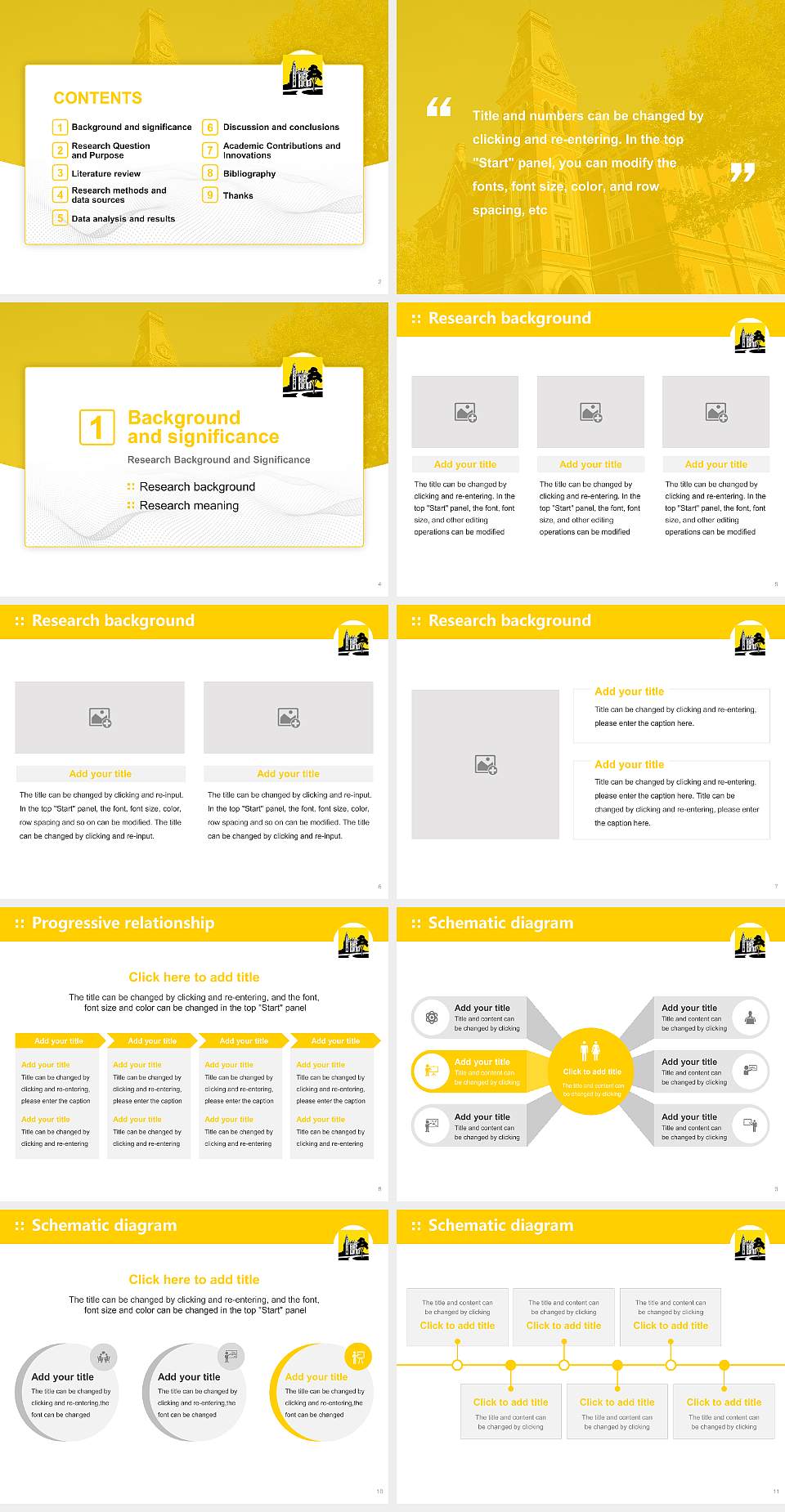 Depauw University Graduation Thesis Defense PPT Template4:3 ratio PPT effect preview image2