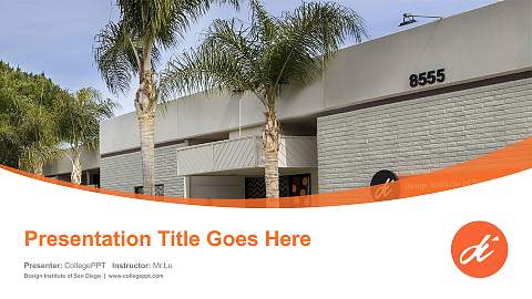 Design Institute of San Diego Course/Courseware Creation PPT Template