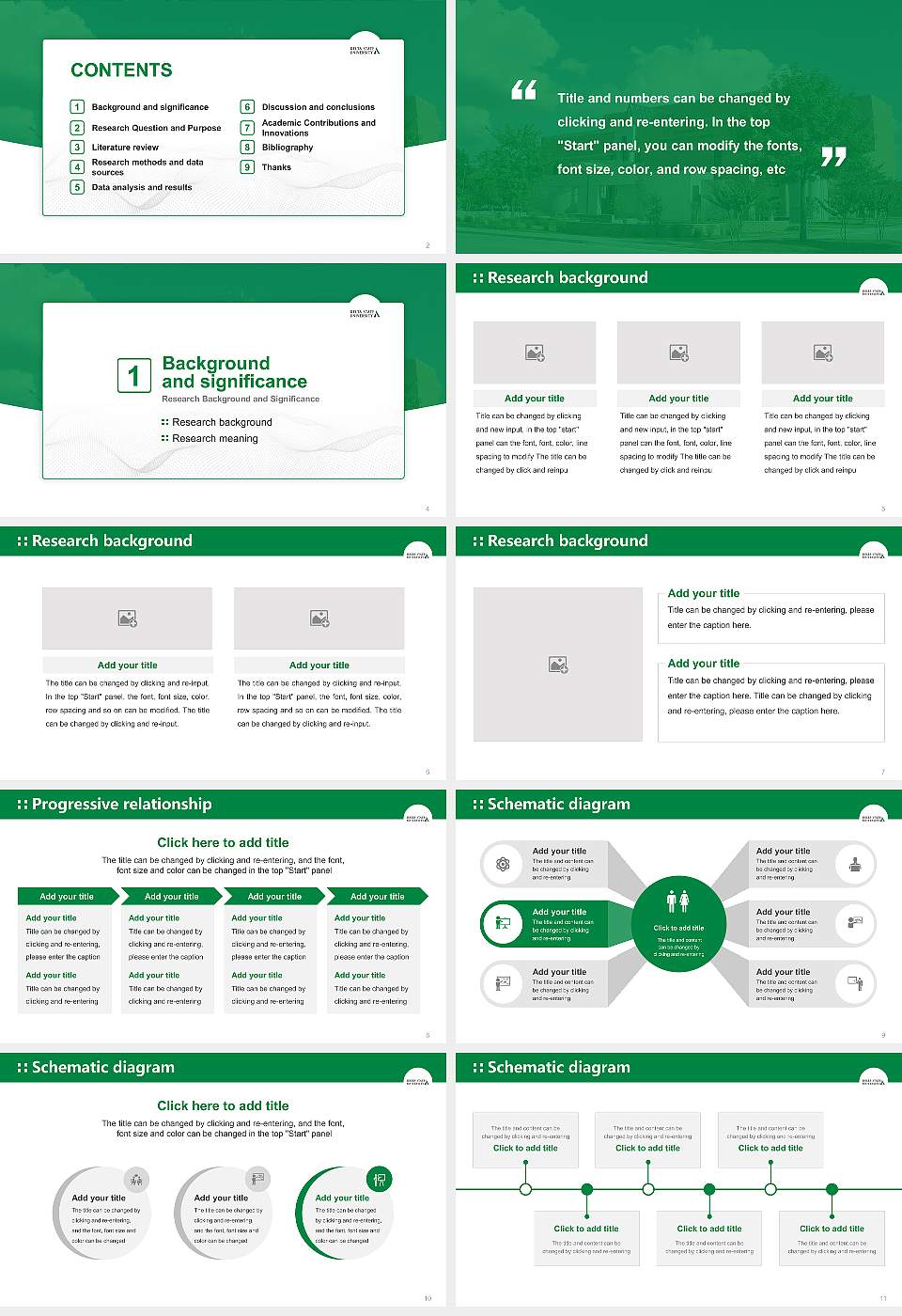 Delta State University Graduation Thesis Defense PPT Template16:9 ratio PPT effect preview image2