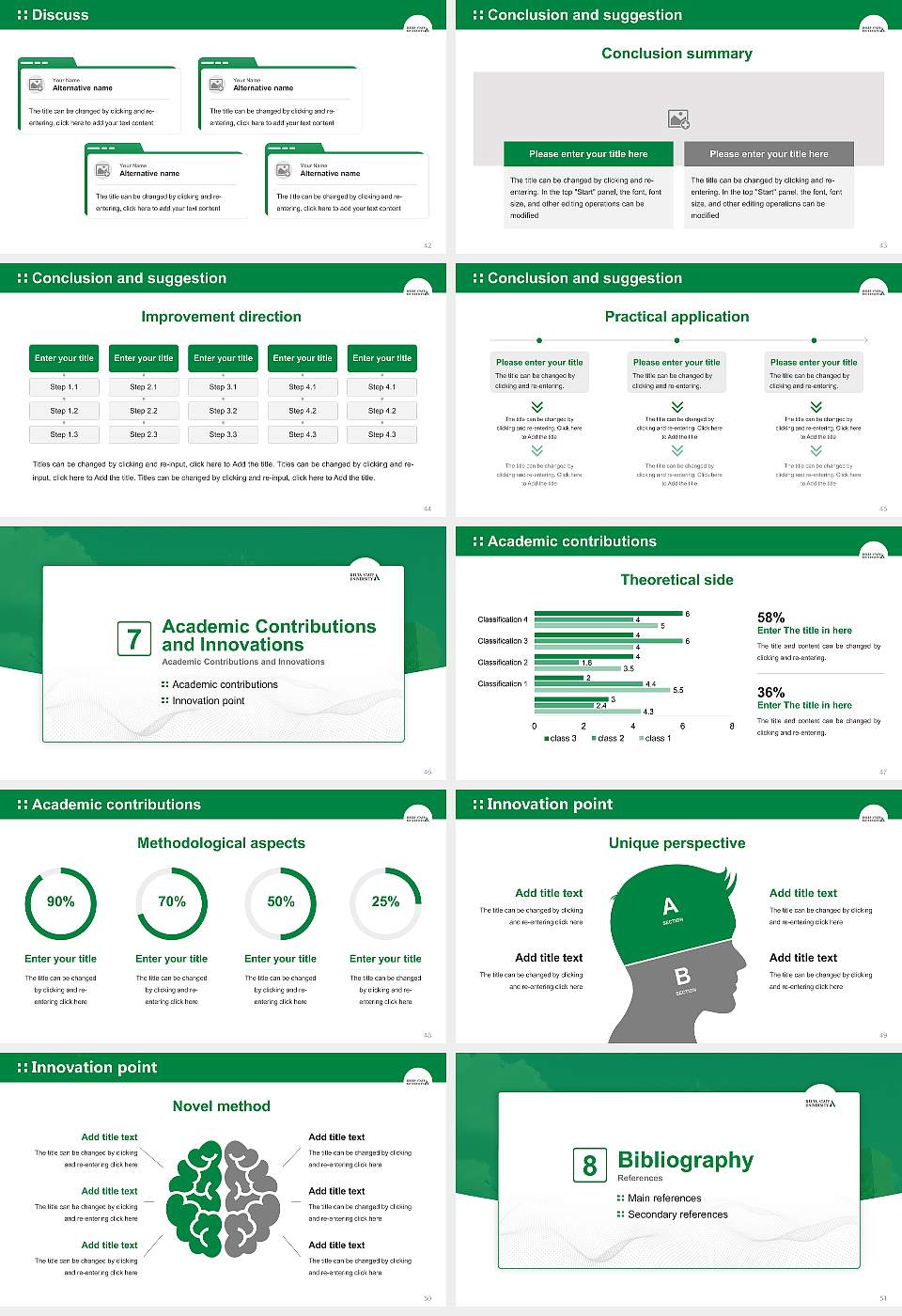 Delta State University Graduation Thesis Defense PPT Template16:9 ratio PPT effect preview image6