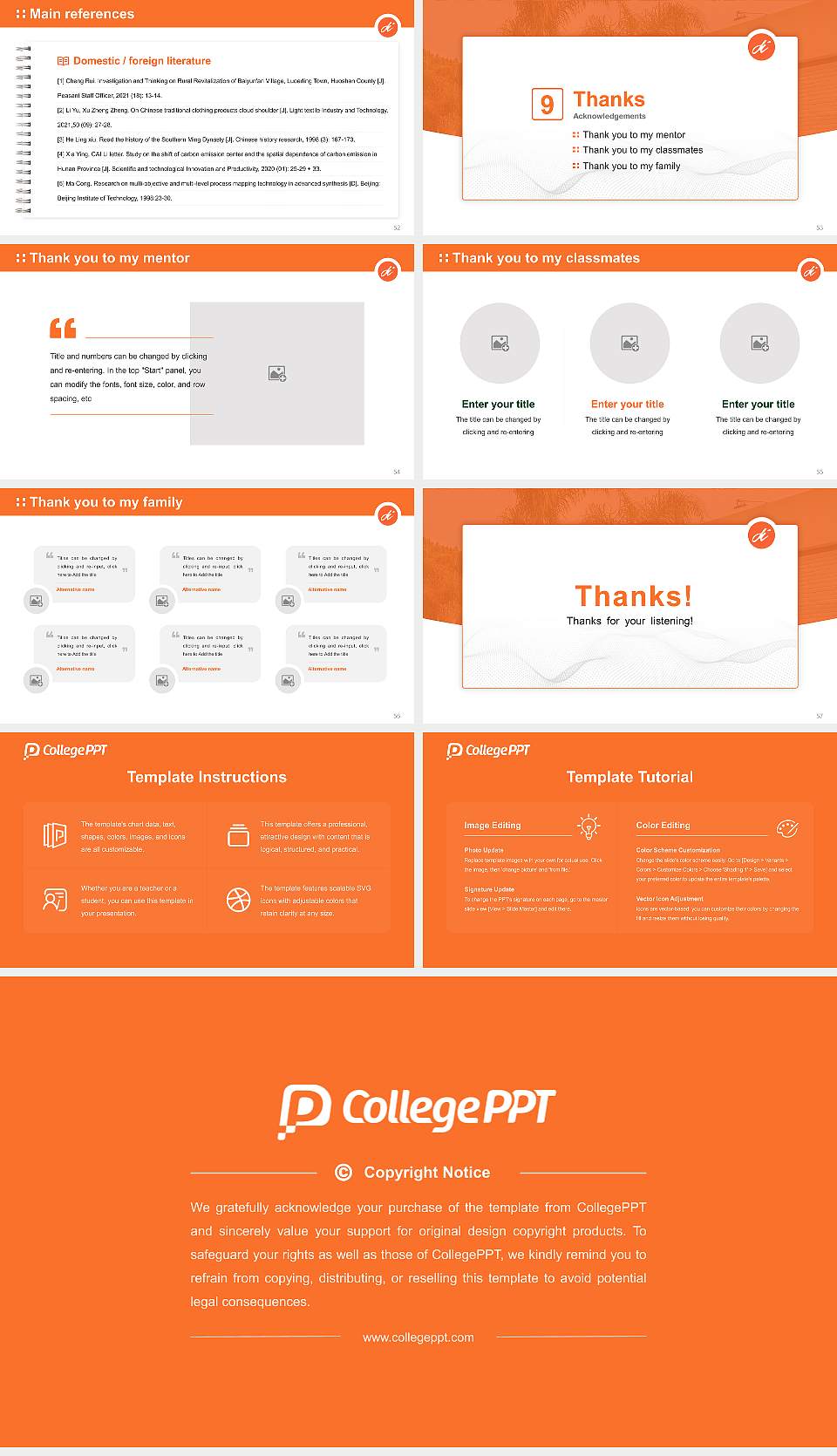 Design Institute of San Diego Graduation Thesis Defense PPT Template16:9 ratio PPT effect preview image7