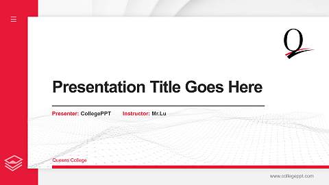 Queens College Thesis Proposal/Graduation Defense PPT Template