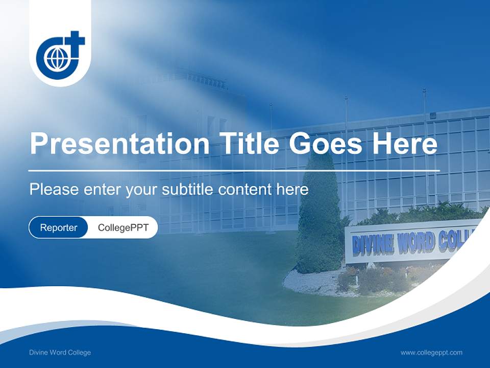 Divine Word College Lecture Sharing and Networking Event PPT Template4:3 ratio PPT effect preview image4