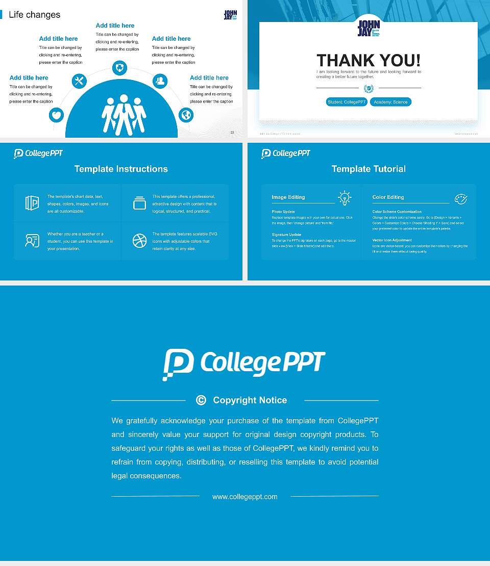John Jay College of Criminal Justice National Scholarship Defense PPT Template16:9 ratio PPT effect preview image4