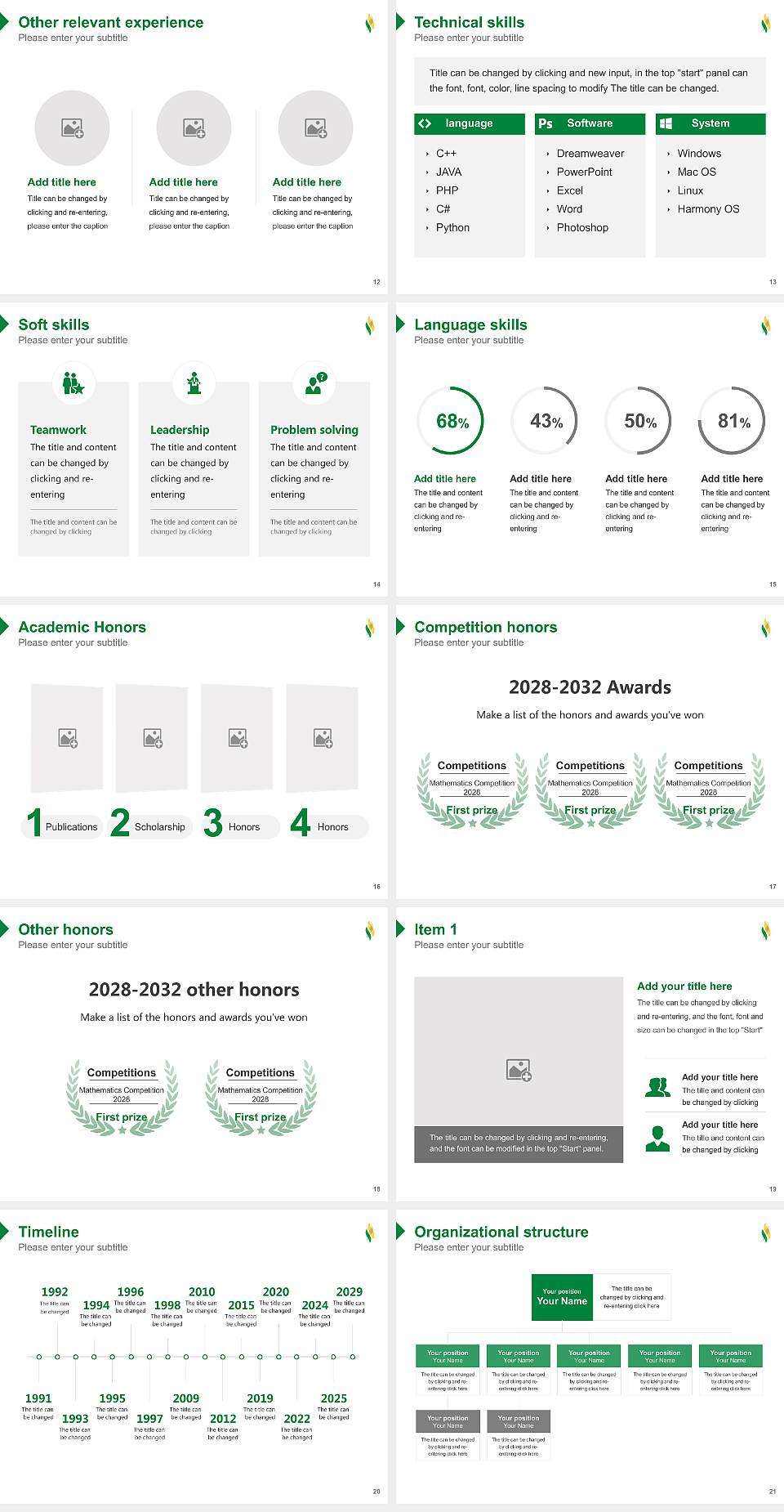 Delaware Valley University Resume PPT Template4:3 ratio PPT effect preview image3