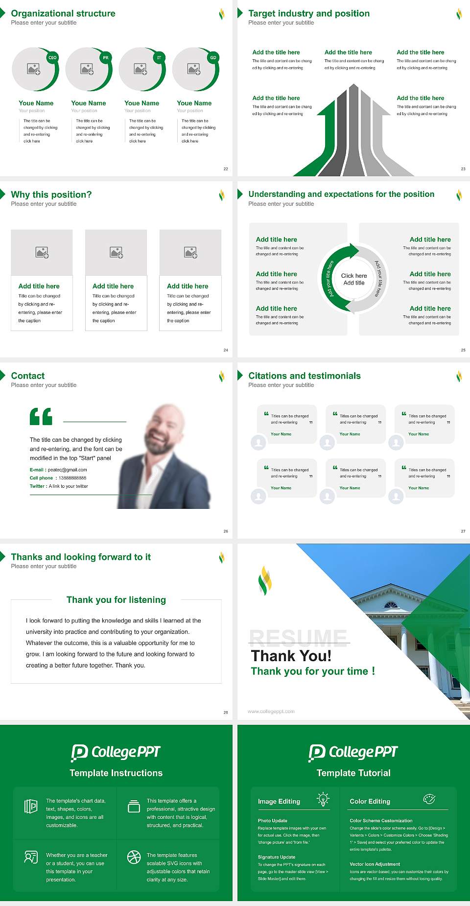 Delaware Valley University Resume PPT Template4:3 ratio PPT effect preview image4