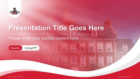 Davis & Elkins College Lecture Sharing and Networking Event PPT Template