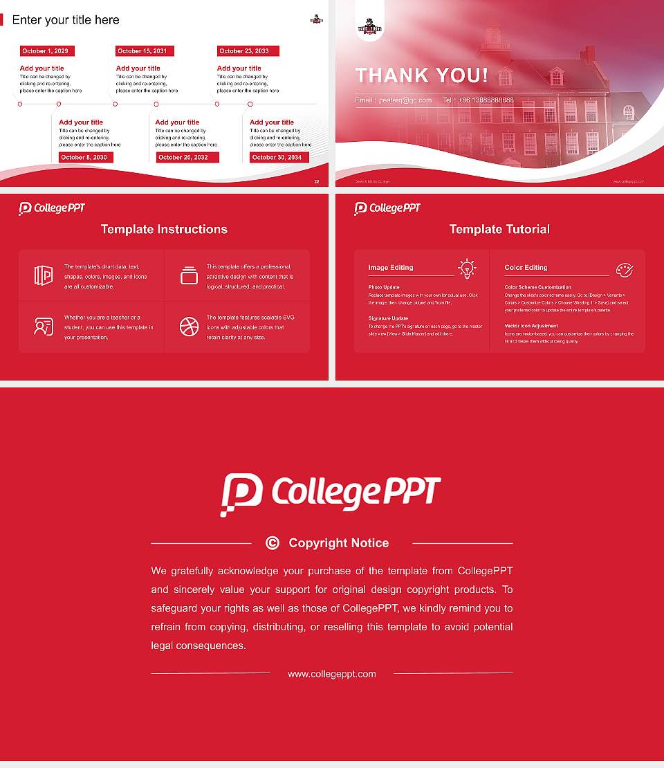 Davis & Elkins College Lecture Sharing and Networking Event PPT Template16:9 ratio PPT effect preview image4
