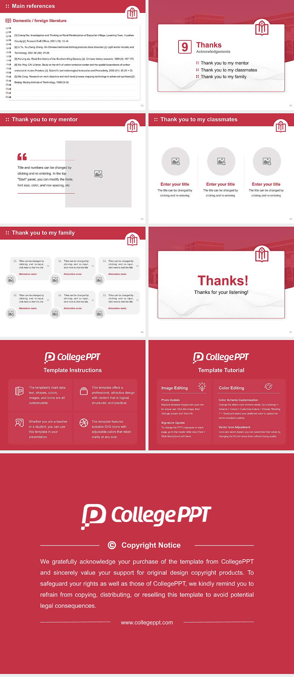 Desales University Graduation Thesis Defense PPT Template4:3 ratio PPT effect preview image7