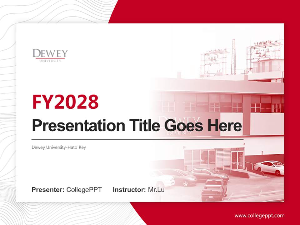 Dewey University-Hato Rey Academic Presentation/Research Findings Report PPT Template4:3 ratio PPT effect preview image5
