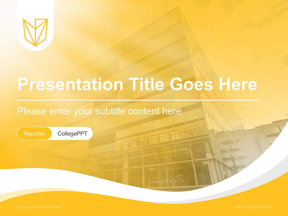 Devry University-Georgia Lecture Sharing and Networking Event PPT Template4:3 ratio PPT effect preview image4