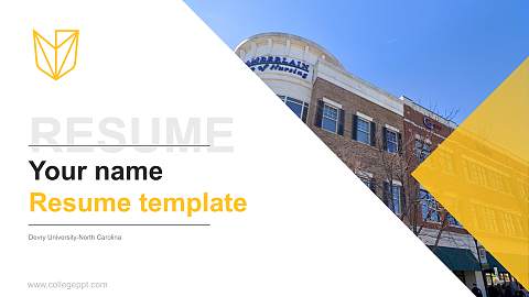 Devry University-North Carolina Resume PPT Template