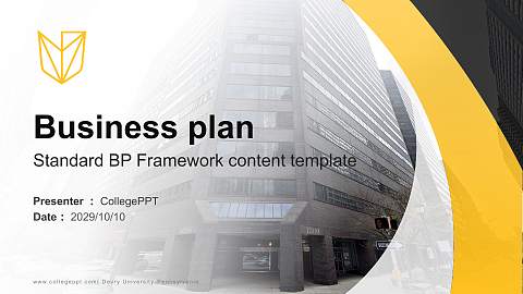 Devry University-Pennsylvania Competition/Entrepreneurship Contest PPT Template