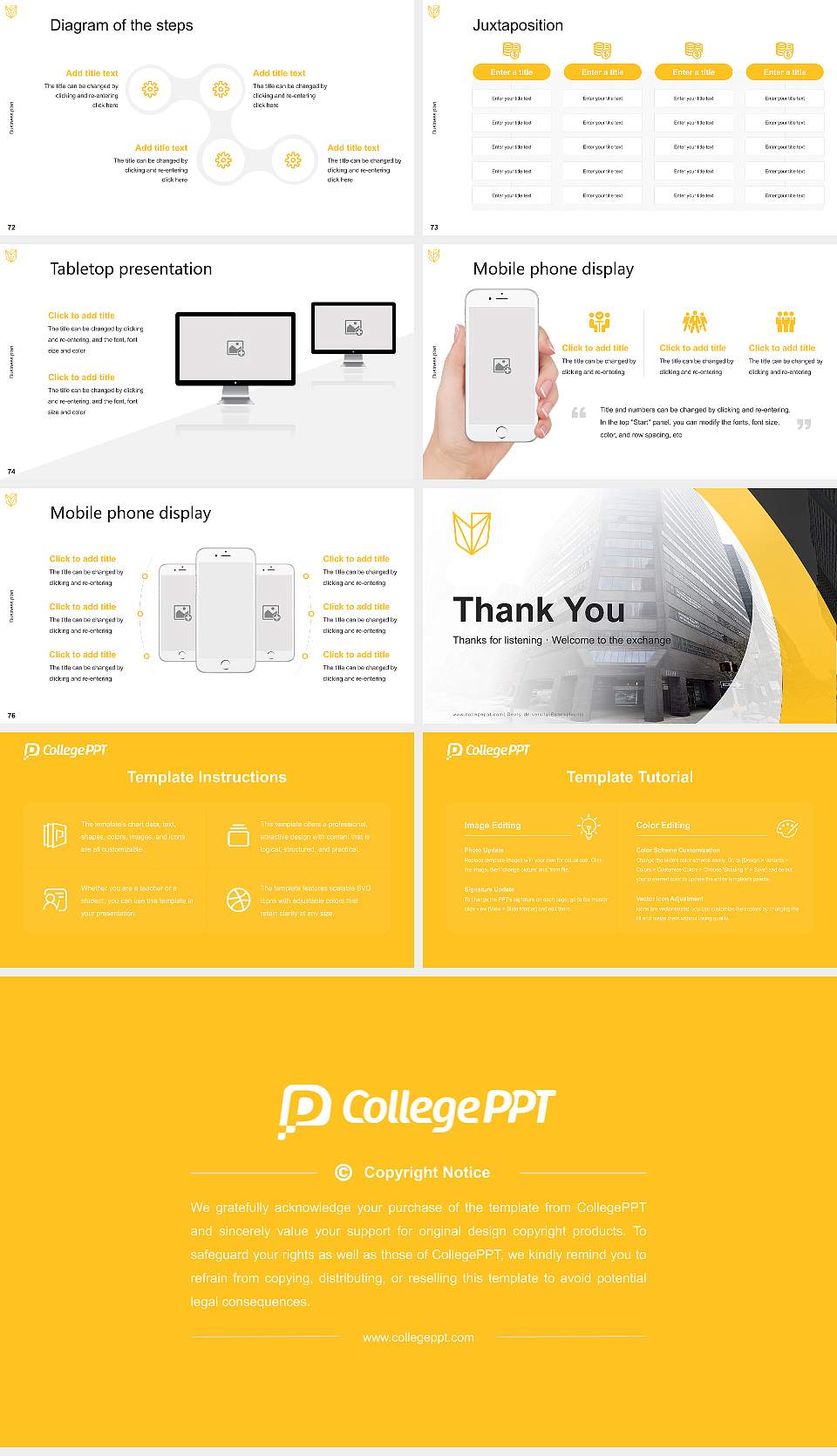 Devry University-Pennsylvania Competition/Entrepreneurship Contest PPT Template16:9 ratio PPT effect preview image9