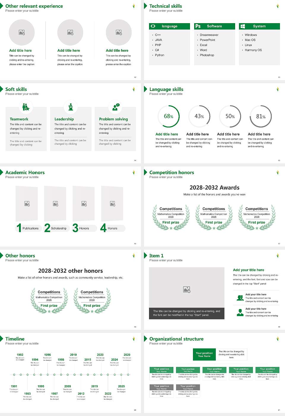 Delaware Valley University Resume PPT Template16:9 ratio PPT effect preview image3