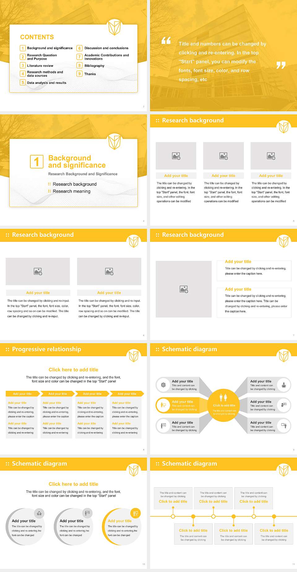 Devry University-Georgia Graduation Thesis Defense PPT Template4:3 ratio PPT effect preview image2