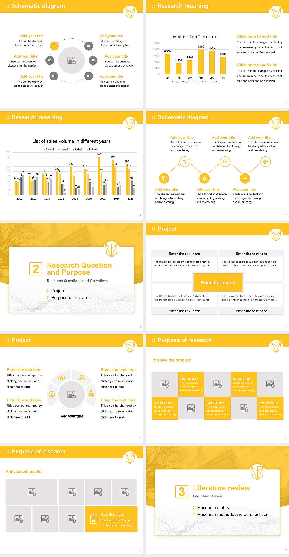 Devry University-Georgia Graduation Thesis Defense PPT Template4:3 ratio PPT effect preview image3