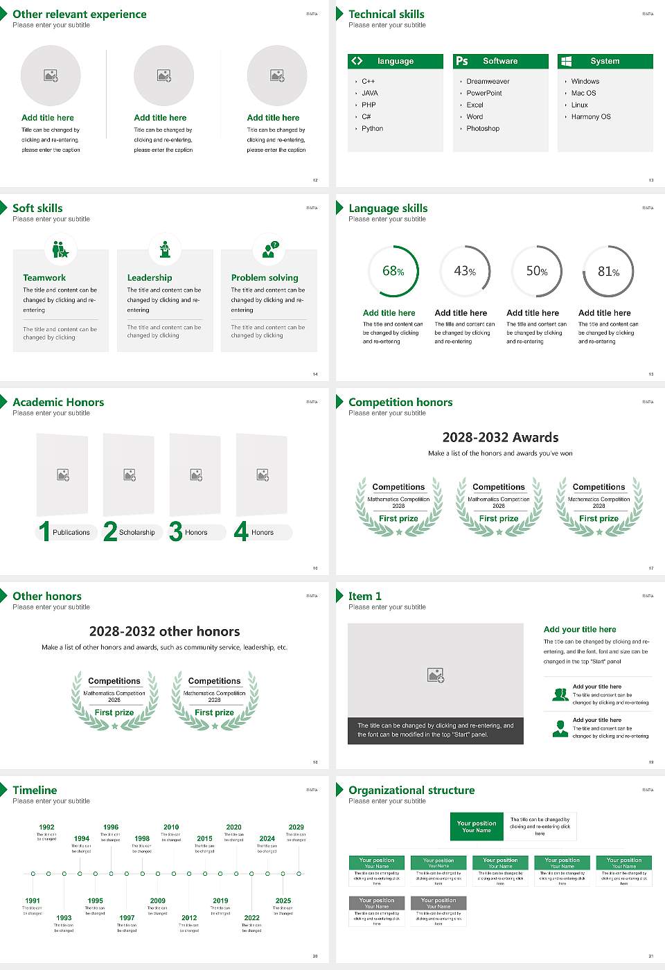 Delta State University Resume PPT Template16:9 ratio PPT effect preview image3