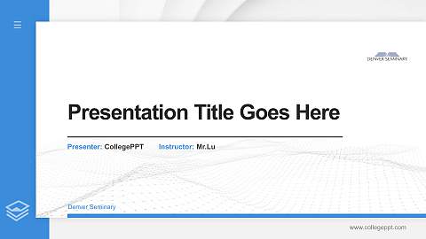 Denver Seminary Thesis Proposal/Graduation Defense PPT Template
