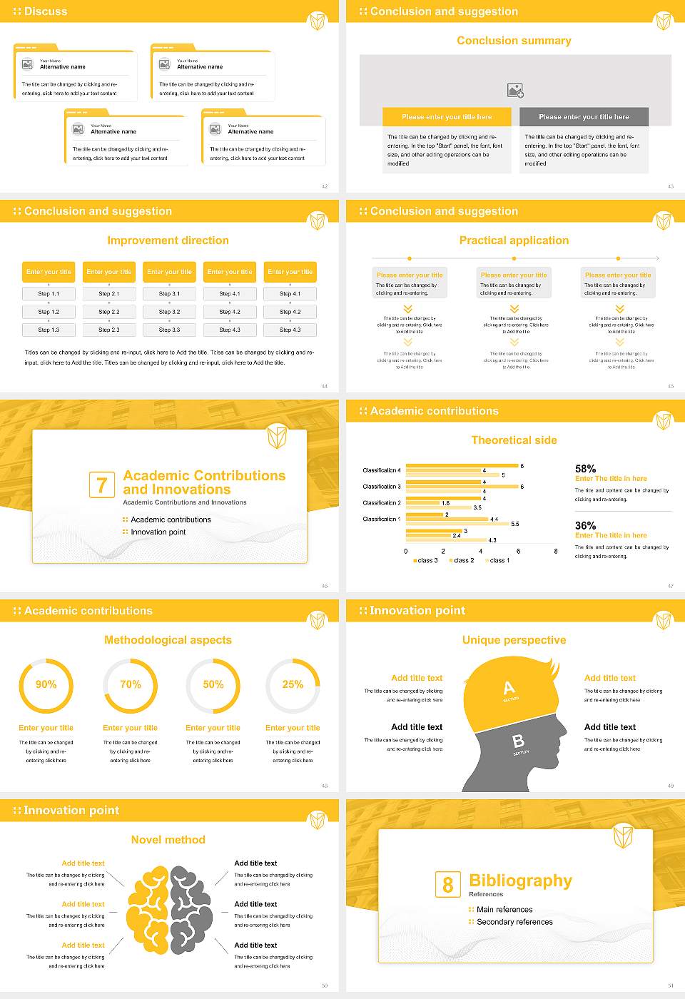 Devry College of New York Graduation Thesis Defense PPT Template16:9 ratio PPT effect preview image6