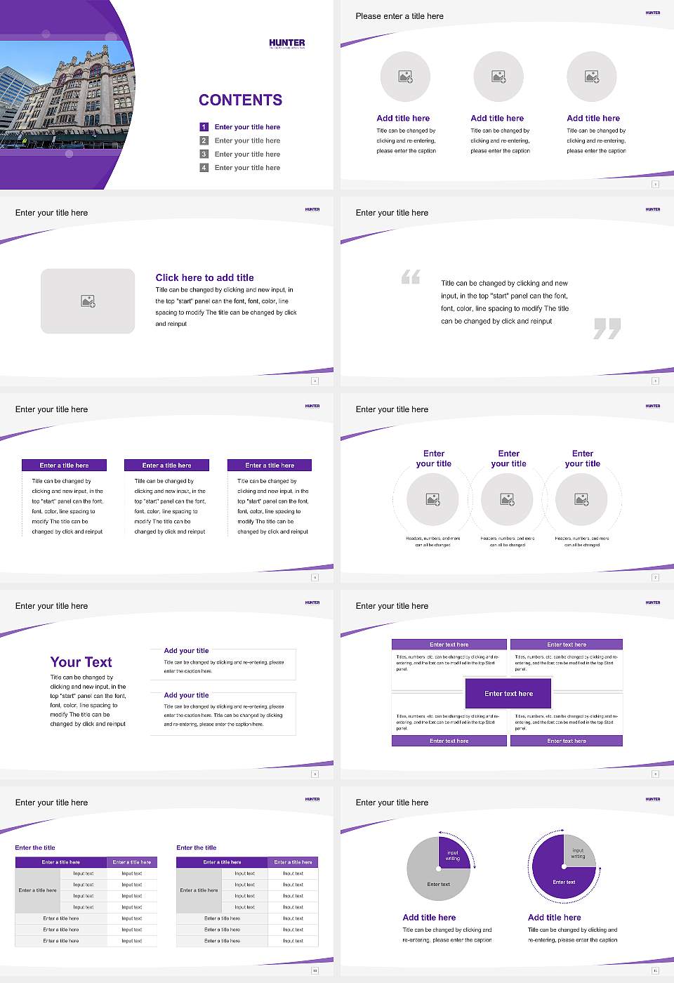 Hunter College Course/Courseware Creation PPT Template16:9 ratio PPT effect preview image2
