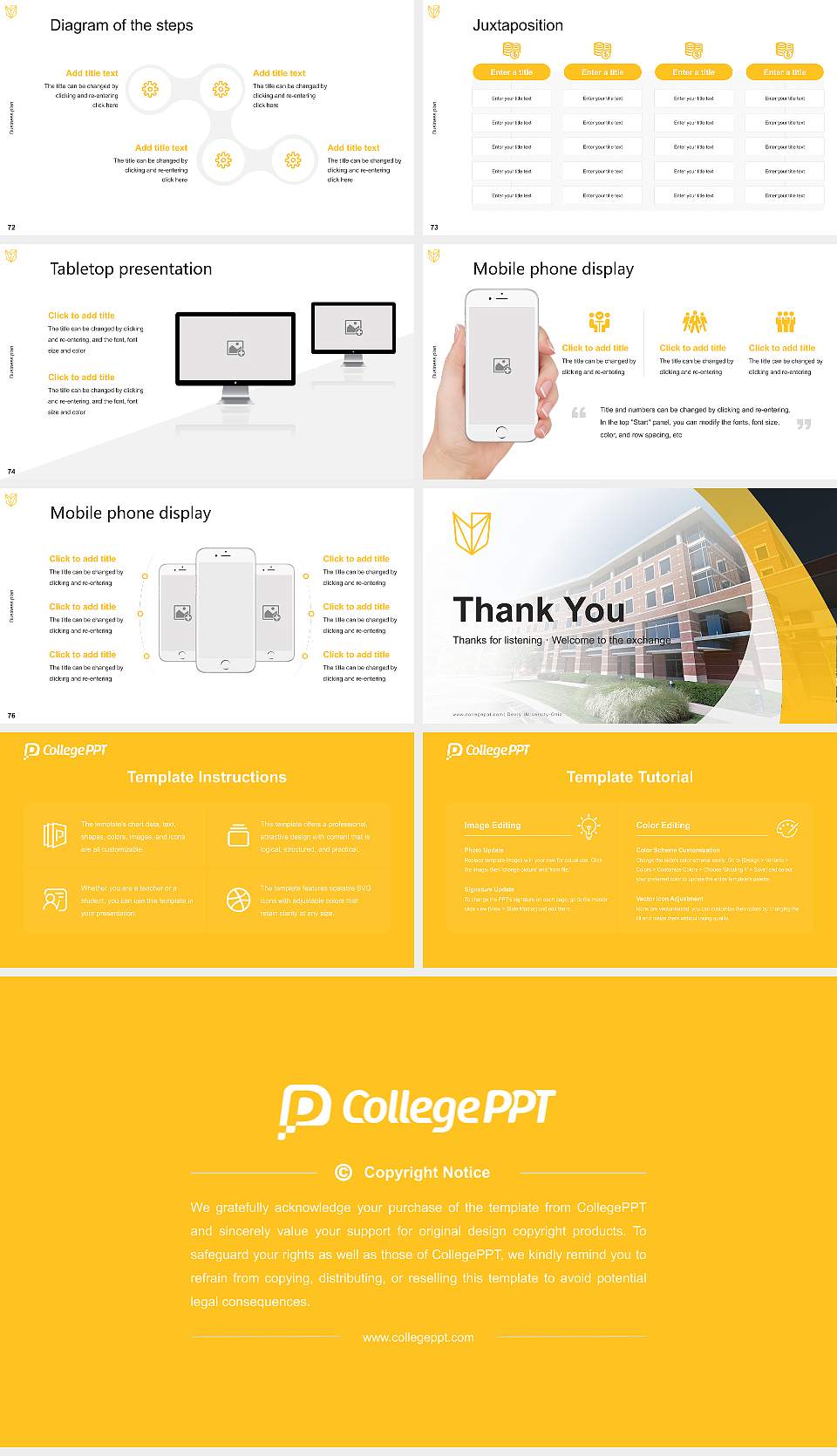 Devry University-Ohio Competition/Entrepreneurship Contest PPT Template16:9 ratio PPT effect preview image9