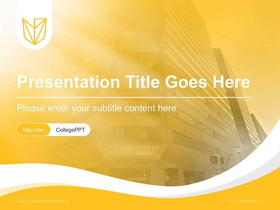 Devry University-Pennsylvania Lecture Sharing and Networking Event PPT Template4:3 ratio PPT effect preview image4