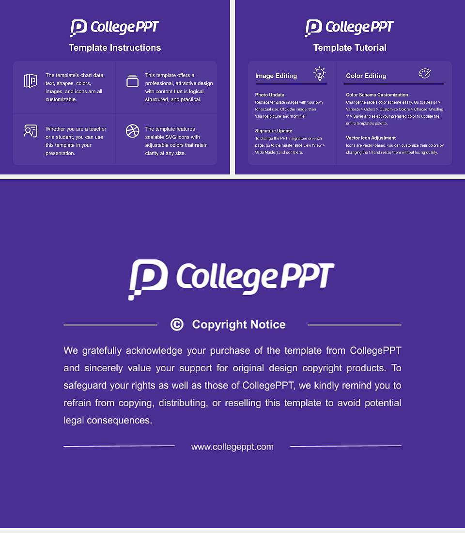Defiance College Course/Courseware Creation PPT Template4:3 ratio PPT effect preview image5