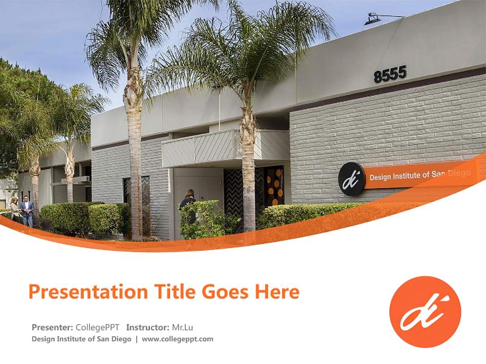 Design Institute of San Diego Course/Courseware Creation PPT Template4:3 ratio PPT effect preview image5