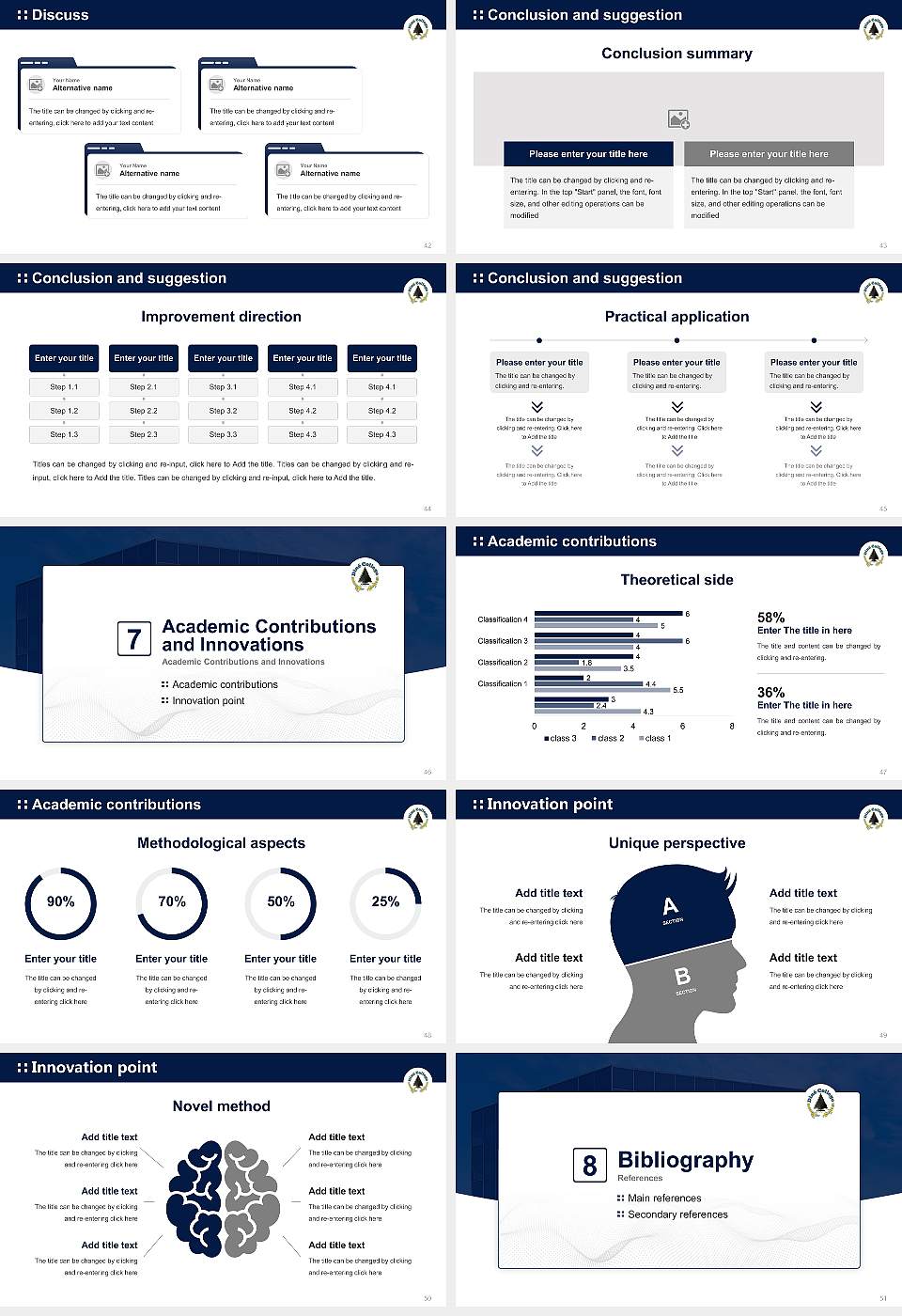 Dine College Graduation Thesis Defense PPT Template16:9 ratio PPT effect preview image6