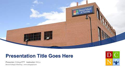 Denver College of Nursing Course/Courseware Creation PPT Template