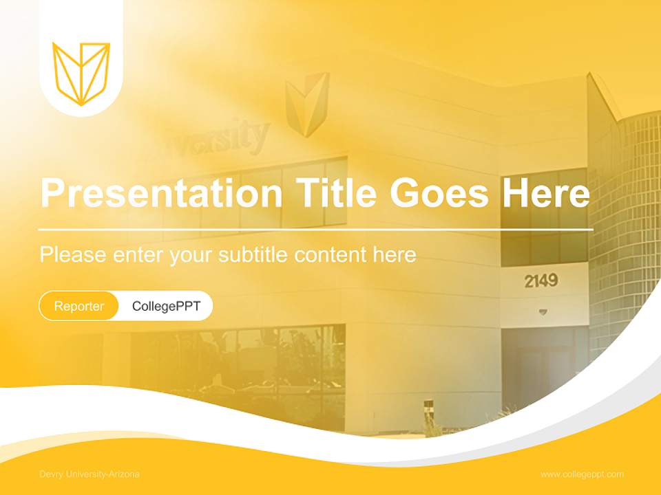 Devry University-Arizona Lecture Sharing and Networking Event PPT Template4:3 ratio PPT effect preview image4