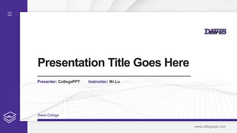 Davis College Thesis Proposal/Graduation Defense PPT Template
