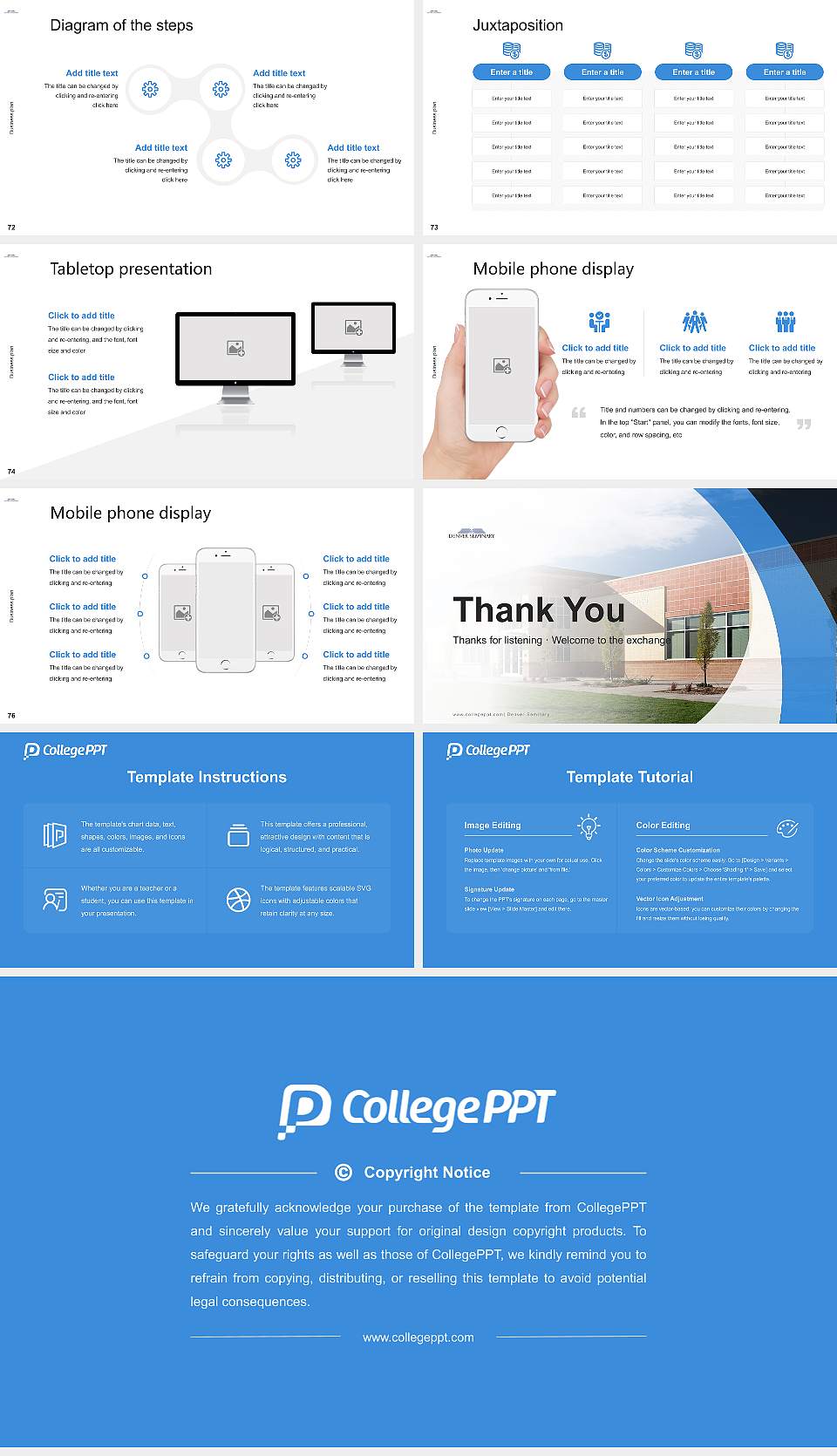 Denver Seminary Competition/Entrepreneurship Contest PPT Template16:9 ratio PPT effect preview image9