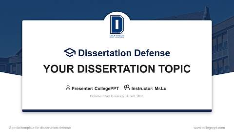Dickinson State University Graduation Thesis Defense PPT Template