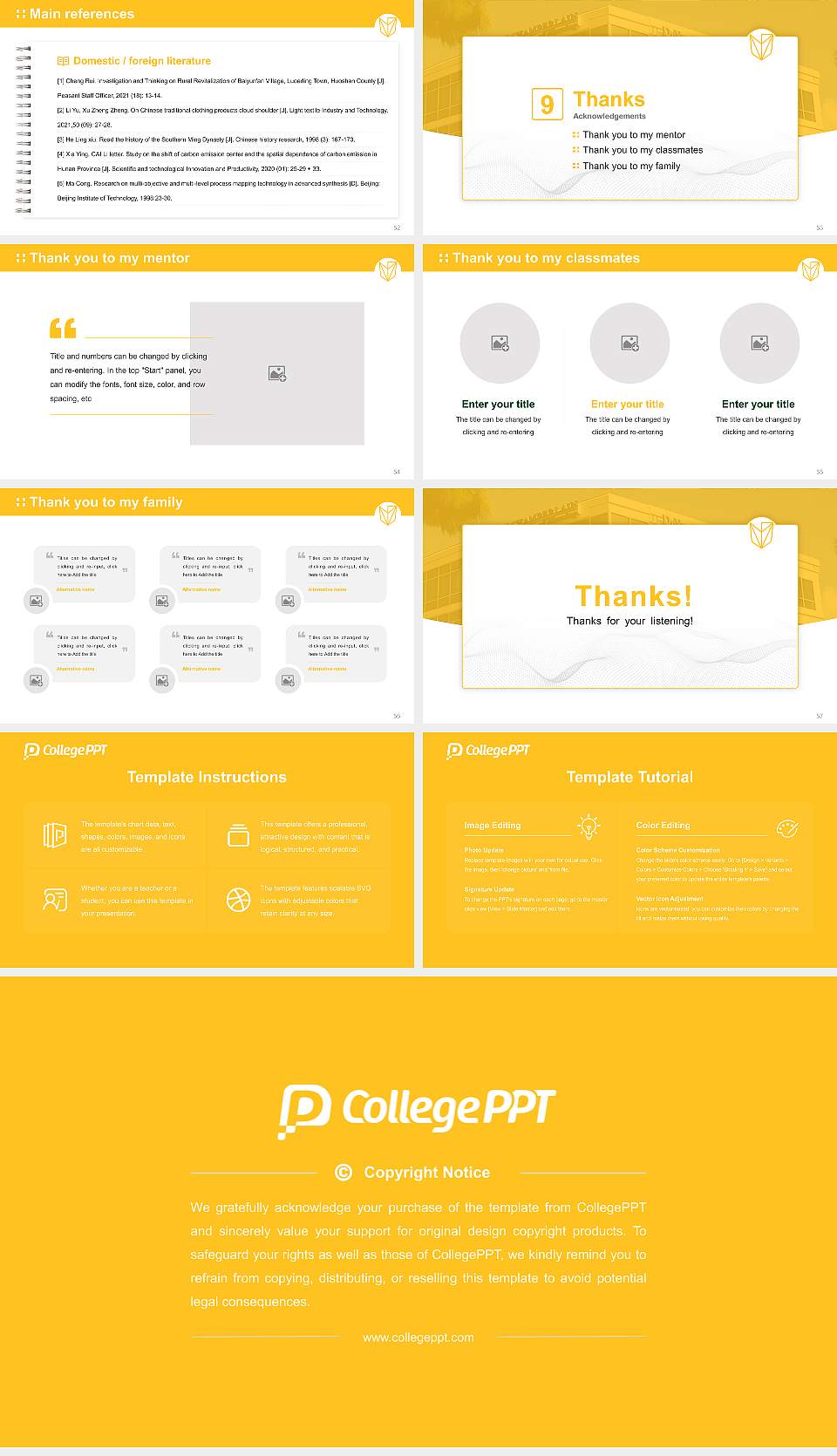 Devry University-Florida Graduation Thesis Defense PPT Template16:9 ratio PPT effect preview image7