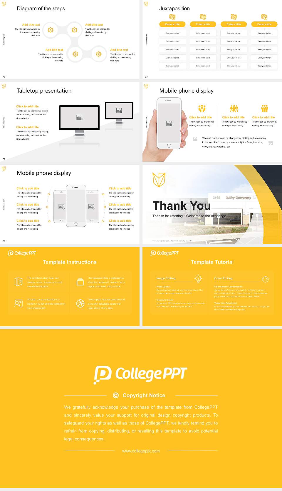 Devry University-Nevada Competition/Entrepreneurship Contest PPT Template16:9 ratio PPT effect preview image9