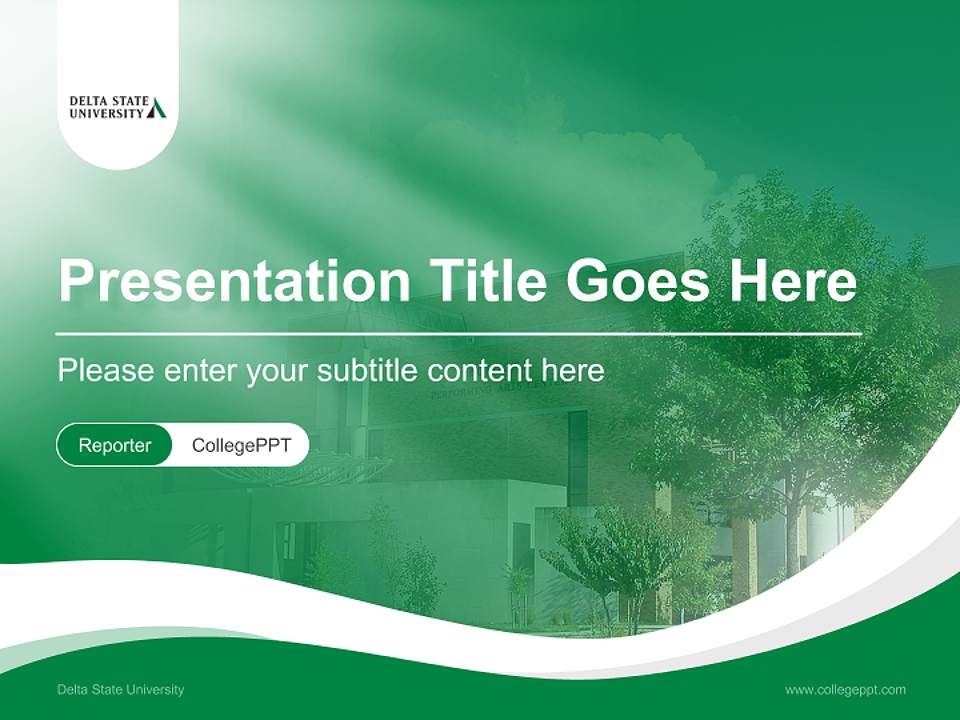Delta State University Lecture Sharing and Networking Event PPT Template4:3 ratio PPT effect preview image4