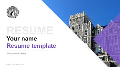 The City College of New York Resume PPT Template