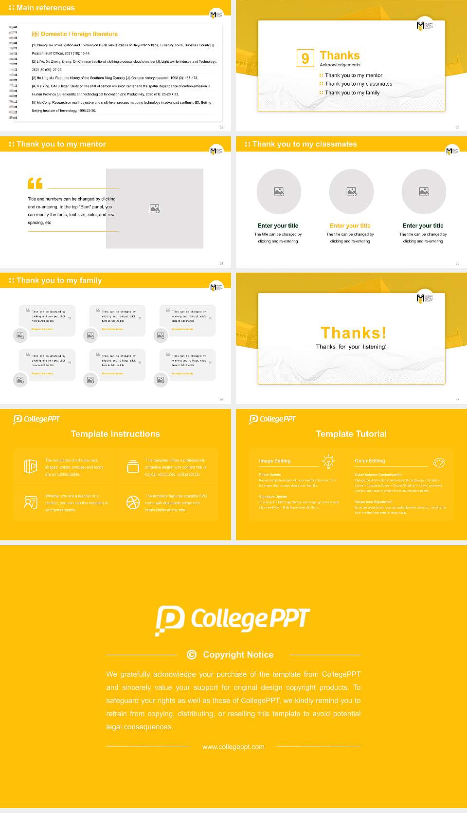 Medgar Evers College Graduation Thesis Defense PPT Template16:9 ratio PPT effect preview image7