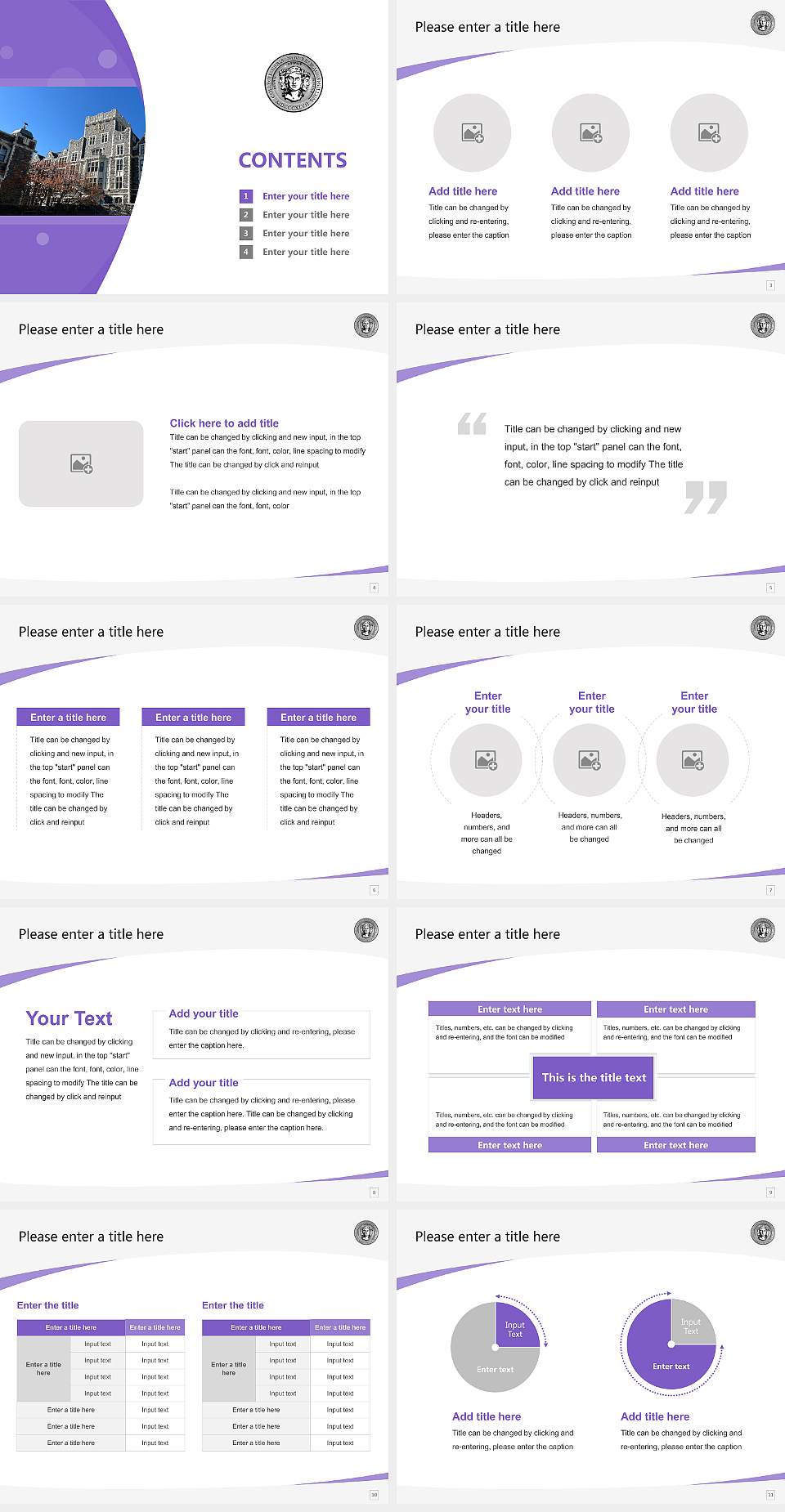 The City College of New York Course/Courseware Creation PPT Template4:3 ratio PPT effect preview image2