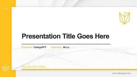 Devry University-California Thesis Proposal/Graduation Defense PPT Template