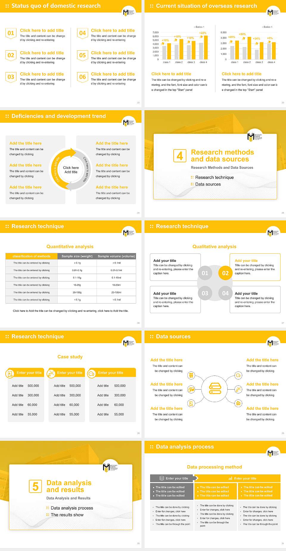 Medgar Evers College Graduation Thesis Defense PPT Template4:3 ratio PPT effect preview image4