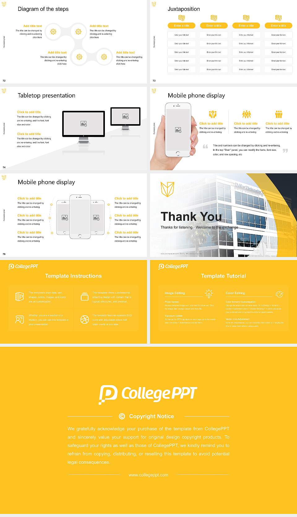 Devry University-Florida Competition/Entrepreneurship Contest PPT Template16:9 ratio PPT effect preview image9