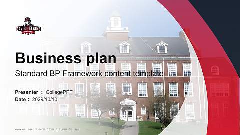 Davis & Elkins College Competition/Entrepreneurship Contest PPT Template