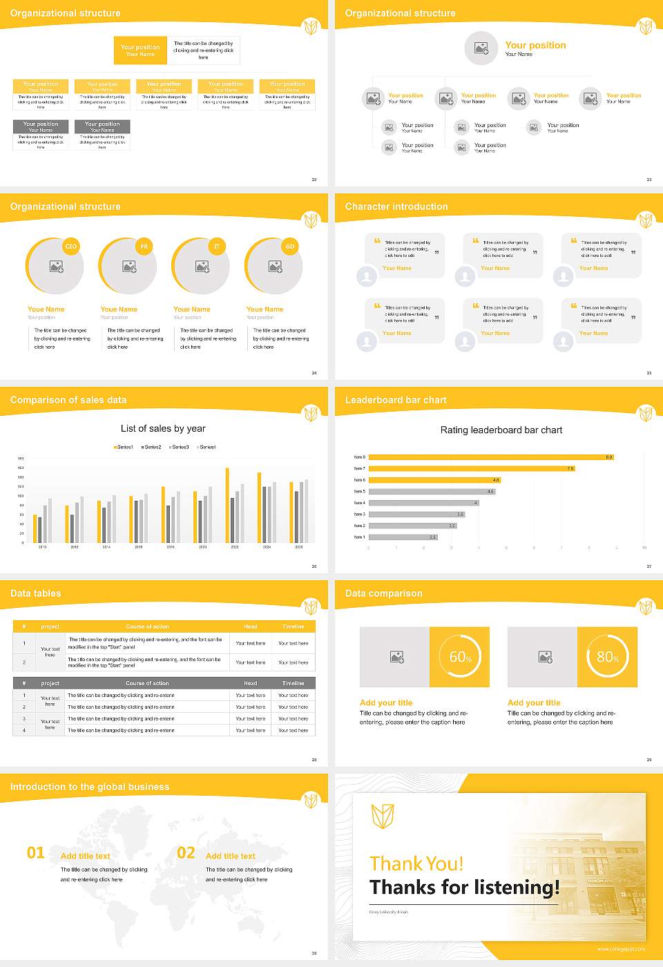 Devry University-Illinois Academic Presentation/Research Findings Report PPT Template16:9 ratio PPT effect preview image4
