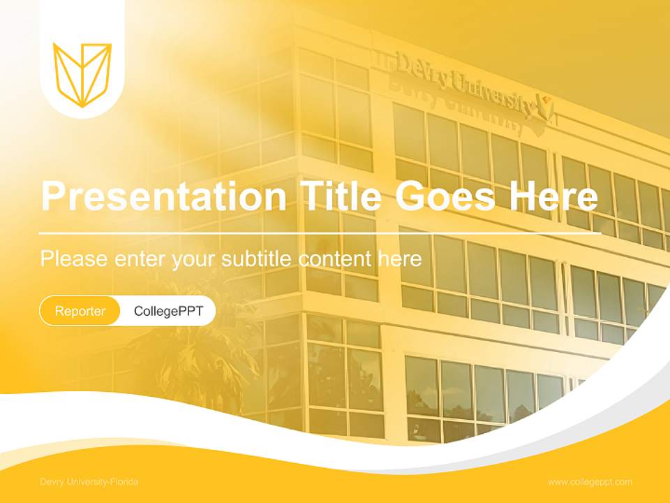 Devry University-Florida Lecture Sharing and Networking Event PPT Template4:3 ratio PPT effect preview image4