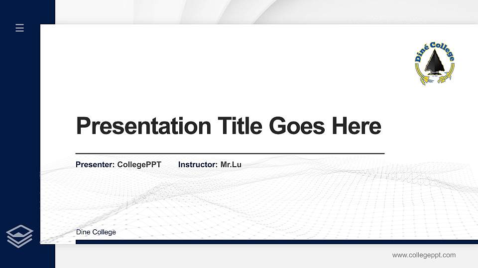 Dine College Thesis Proposal/Graduation Defense PPT Template16:9 ratio PPT effect preview image