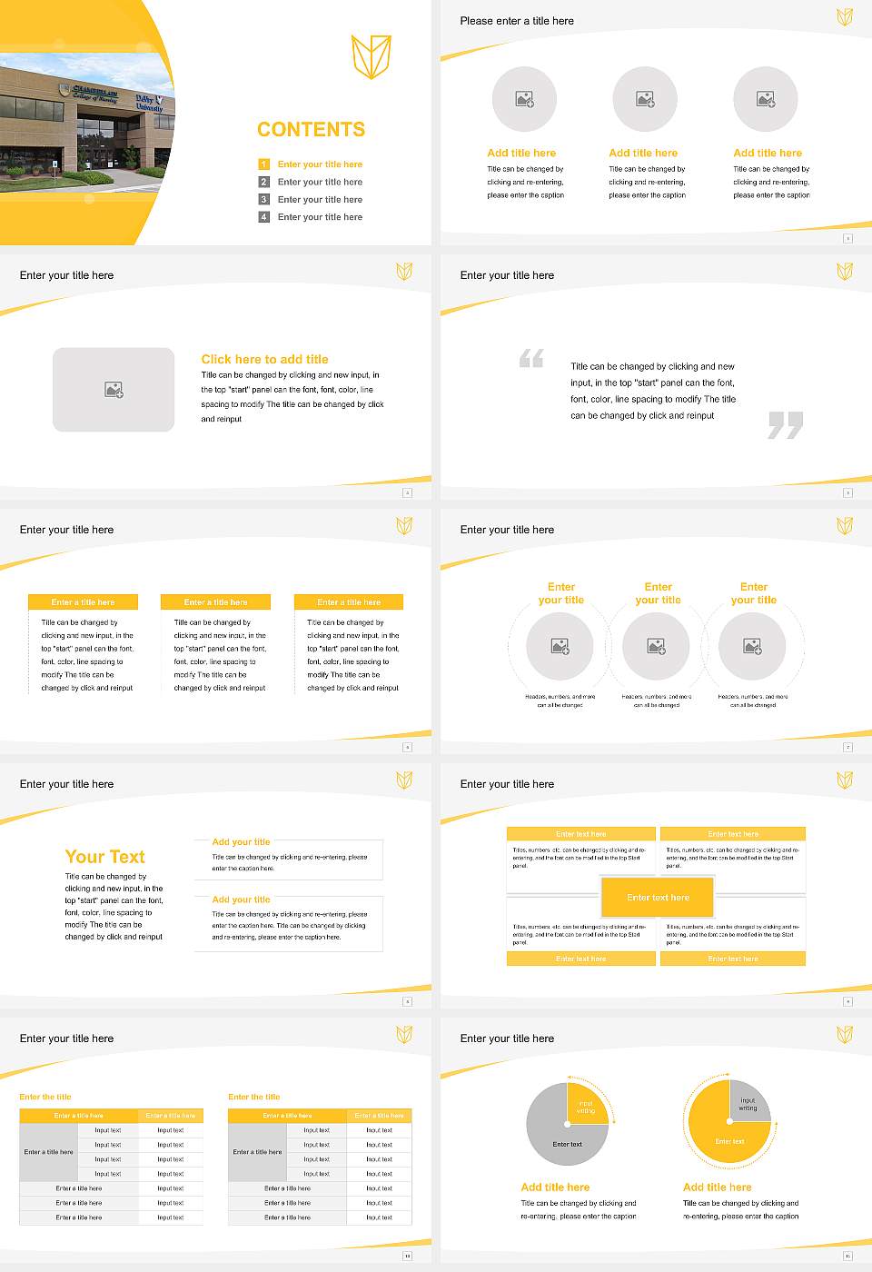 Devry University-Texas Course/Courseware Creation PPT Template16:9 ratio PPT effect preview image2